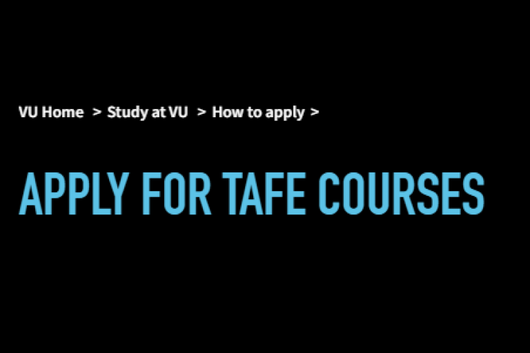 Apply For TAFE Courses