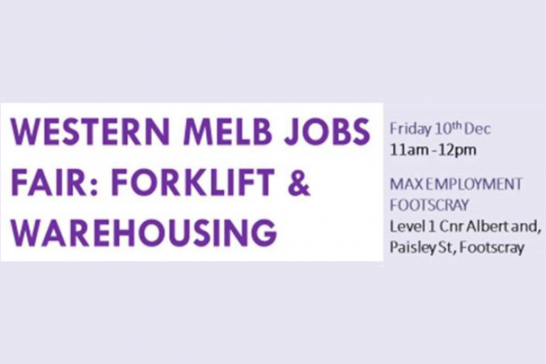 Western Melbourne Jobs Fair: Footscray & Warehousing